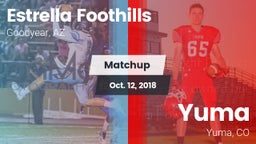 Matchup: Estrella Foothills vs. Yuma  2018