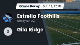 Recap: Estrella Foothills  vs. Gila Ridge 2018