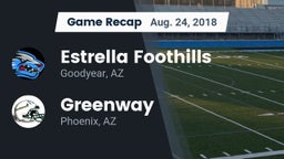 Recap: Estrella Foothills  vs. Greenway  2018