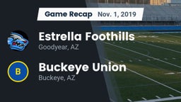 Recap: Estrella Foothills  vs. Buckeye Union  2019