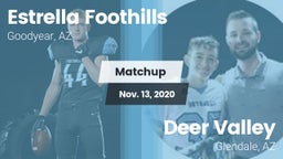 Matchup: Estrella Foothills vs. Deer Valley  2020
