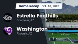 Recap: Estrella Foothills  vs. Washington  2023