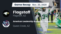 Recap: Flagstaff  vs. American Leadership Academy - Queen Creek 2020