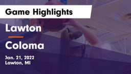 Lawton  vs Coloma  Game Highlights - Jan. 21, 2022