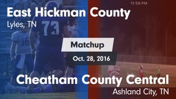 Matchup: East Hickman County vs. Cheatham County Central  2016