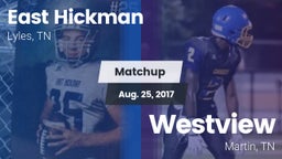 Matchup: East Hickman High vs. Westview  2017