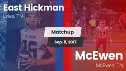 Matchup: East Hickman High vs. McEwen  2017