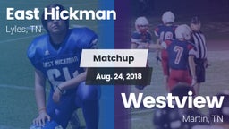 Matchup: East Hickman High vs. Westview  2018