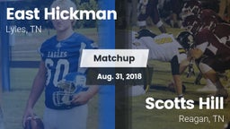 Matchup: East Hickman High vs. Scotts Hill  2018