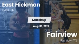 Matchup: East Hickman High vs. Fairview  2019