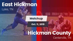 Matchup: East Hickman High vs. Hickman County  2019