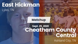 Matchup: East Hickman High vs. Cheatham County Central  2020