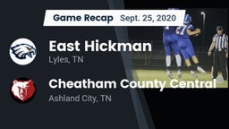 Recap: East Hickman  vs. Cheatham County Central  2020