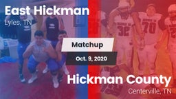 Matchup: East Hickman High vs. Hickman County  2020