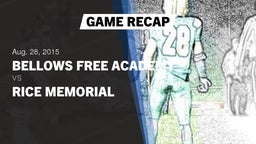 Recap: Bellows Free Academy  vs. Rice Memorial 2015
