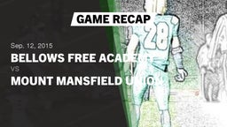 Recap: Bellows Free Academy  vs. Mt. Mansfield 2015