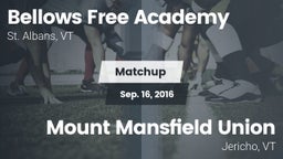 Matchup: Bellows Free Academy vs. Mount Mansfield Union  2016