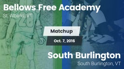 Matchup: Bellows Free Academy vs. South Burlington  2016