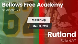 Matchup: Bellows Free Academy vs. Rutland  2016