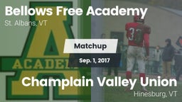 Matchup: Bellows Free Academy vs. Champlain Valley Union  2017