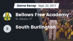 Recap: Bellows Free Academy  vs. South Burlington 2017