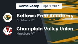 Recap: Bellows Free Academy  vs. Champlain Valley Union  2017