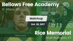 Matchup: Bellows Free Academy vs. Rice Memorial  2017