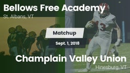 Matchup: Bellows Free Academy vs. Champlain Valley Union  2018