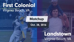 Matchup: First Colonial vs. Landstown  2016