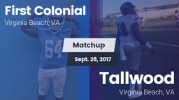 Matchup: First Colonial vs. Tallwood  2017