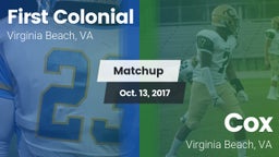 Matchup: First Colonial vs. Cox  2017