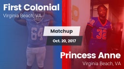 Matchup: First Colonial vs. Princess Anne  2017