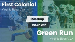 Matchup: First Colonial vs. Green Run  2017