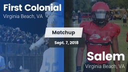 Matchup: First Colonial vs. Salem  2018