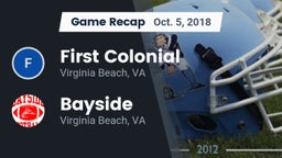 Recap: First Colonial  vs. Bayside  2018