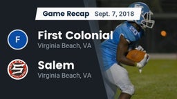 Recap: First Colonial  vs. Salem  2018