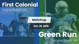 Matchup: First Colonial vs. Green Run  2018
