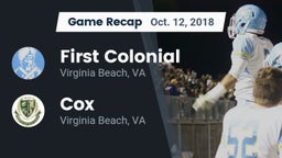 Recap: First Colonial  vs. Cox  2018