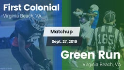 Matchup: First Colonial vs. Green Run  2019