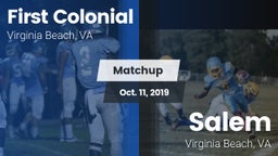 Matchup: First Colonial vs. Salem  2019