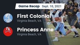 Recap: First Colonial  vs. Princess Anne  2021