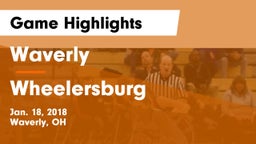 Waverly  vs Wheelersburg  Game Highlights - Jan. 18, 2018