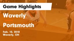 Waverly  vs Portsmouth  Game Highlights - Feb. 10, 2018