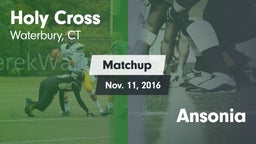 Matchup: Holy Cross vs. Ansonia  2016