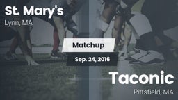 Matchup: St. Mary's vs. Taconic  2016