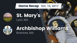 Recap: St. Mary's  vs. Archbishop Williams  2017