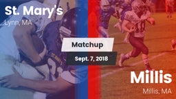 Matchup: St. Mary's vs. Millis  2018