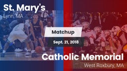 Matchup: St. Mary's vs. Catholic Memorial  2018