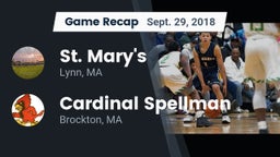 Recap: St. Mary's  vs. Cardinal Spellman  2018