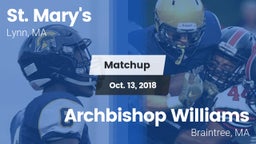 Matchup: St. Mary's vs. Archbishop Williams  2018